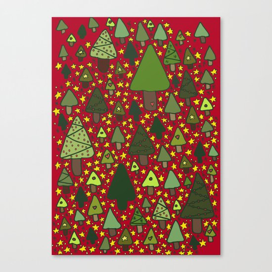 Christmas Tree Wonderland Canvas Print