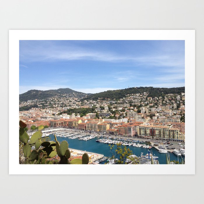 Monaco Pier Art Print