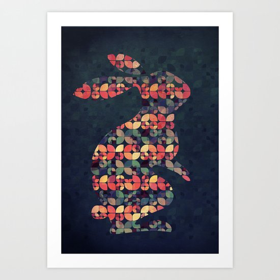 The Pattern Rabbit Art Print