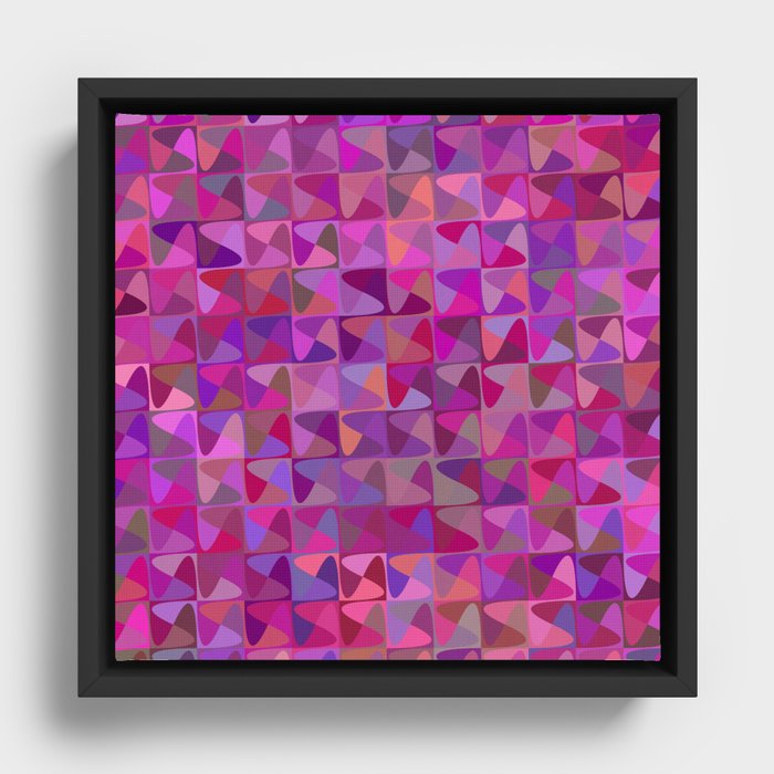 Puzzle Background Pattern Design Framed Canvas
