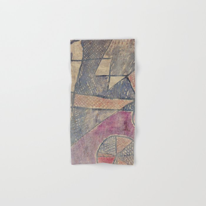 Stricken City Gouache Abstract "painting · modern · abstract art " Paul Klee Hand & Bath Towel