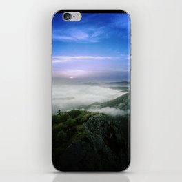 Early morning on a mountain top iPhone Skin