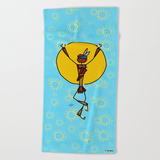Spiritual dance Beach Towel