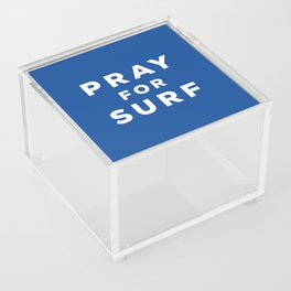 Pray For Surf Acrylic Box