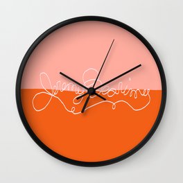 Jeremy Bearimy, Baby in Sunrise Wall Clock | Pink, Jeremybearimy, Jeremy Bearimy, Good Place, Pop Art, The Good Place, Sunrise, Graphicdesign, Typography, Digital 