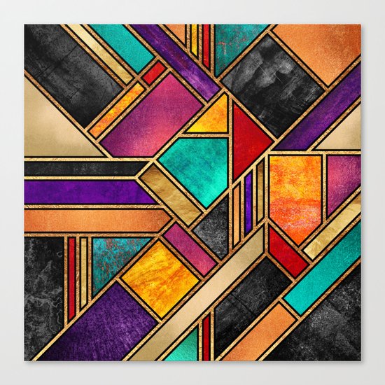 Colorful City Night Canvas Print