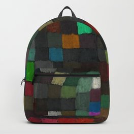 Spring Colors of May, Geometric Color Theory Painter's Palette portrait painting by Paul Klee Backpack