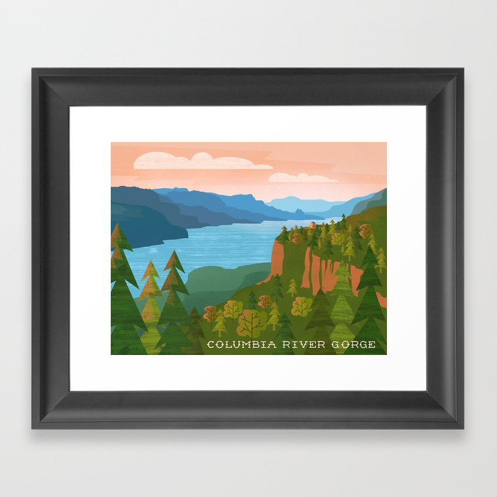Columbia River Gorge Framed Art Print