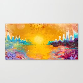 Delivered to Earth on a Rainbow Canvas Print