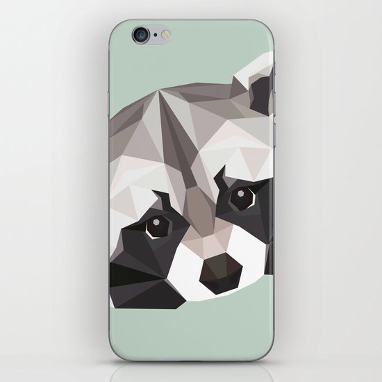 R is for Raccoon iPhone & iPod Skin