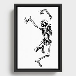 Dancing Skeleton | Day of the Dead | Dia de los Muertos | Skulls and Skeletons | Framed Canvas