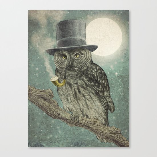 Night Smoke (Color Option) Canvas Print
