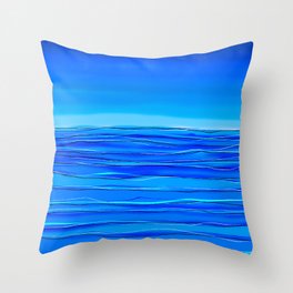 Always Sea in the Background ... Throw Pillow