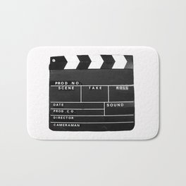 Film Movie Video production Clapper board Bath Mat