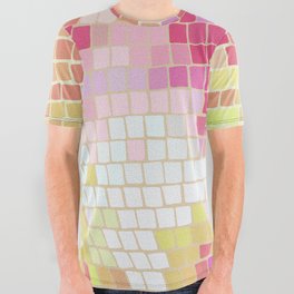 Disco Ball – Pink Ombré All Over Graphic Tee