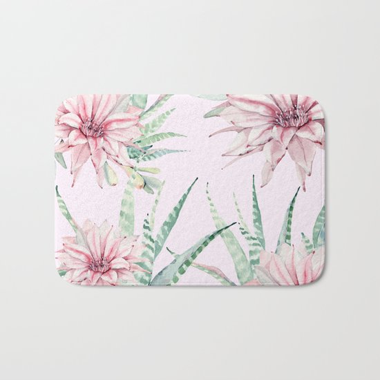 Cactus Pattern 2 Pink #society6 #buyart Bath Mat