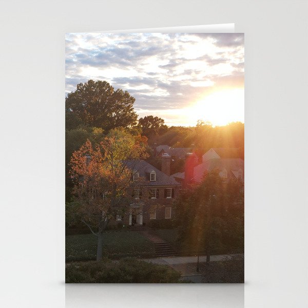 House at Sunset Stationery Cards