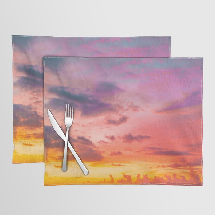 Cotton Candy Ocean Sunset Placemat