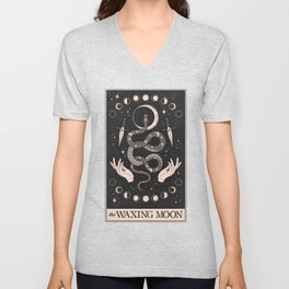 The Waxing Moon V Neck T Shirt