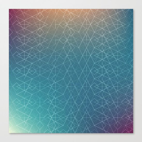 Blurred Geometry Canvas Print