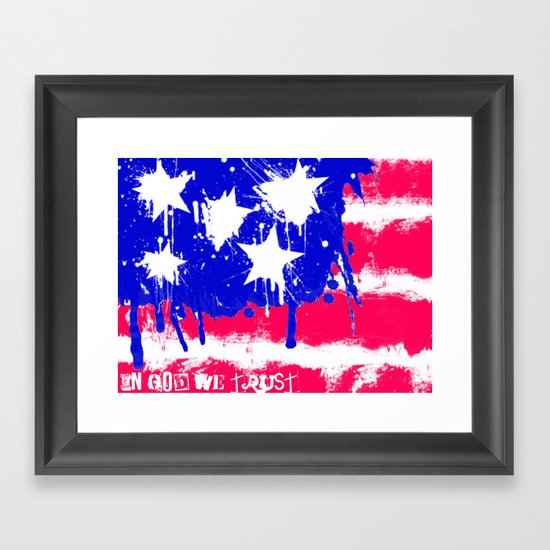In God We Trust Framed Art Print