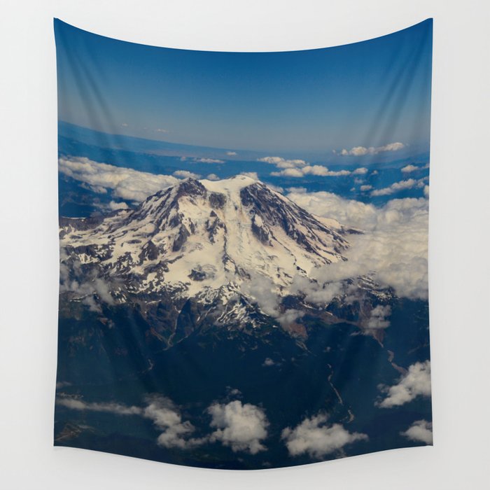 Pacific Northwest Aerial View - IIa Wall Tapestry by Alaskan Momma Bear  Society6