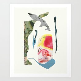 Abstract Leftovers Collage  Art Print