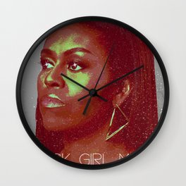 Black Girl Magic - Michelle Wall Clock