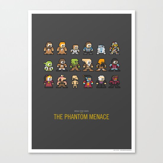 Mega Star Wars: Episode I - The Phantom Menace Canvas Print