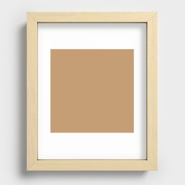 Fallow Brown Recessed Framed Print
