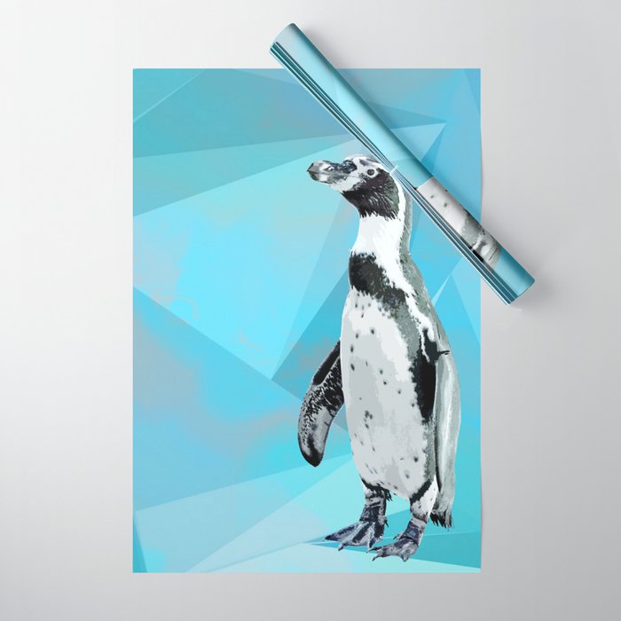 Penguin Polygon Wrapping Paper