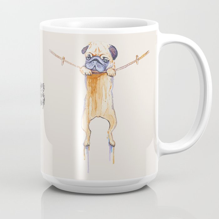 baby pug in a mug