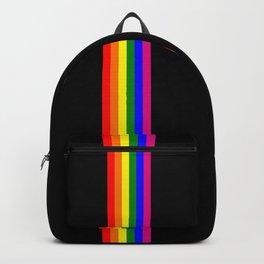 gay flag on white background Backpack