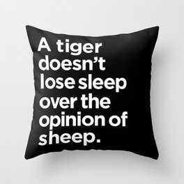 Quote Throw Pillow | Black and White, Funny, Love, Typography 