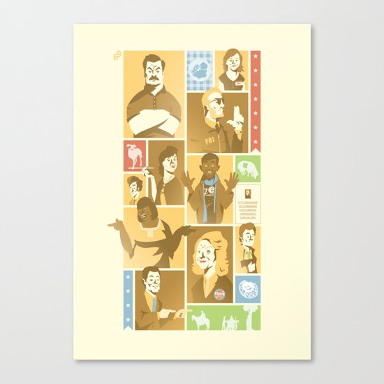Parks & Rec - Dammit Jerry! Edition Canvas Print