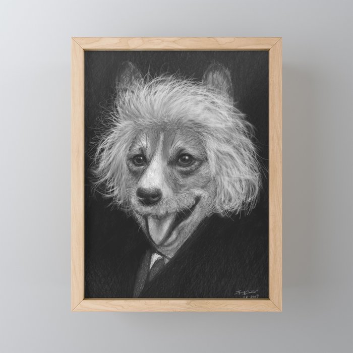 Albert Canine Framed Mini Art Print