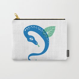 The Blue Snake Carry-All Pouch | Blue, Cartoon, Naturaleza, Popart, Green, Love, Drawing, Vibora, Digital, Nature 