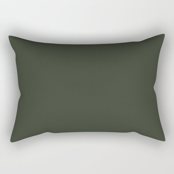 Mixtecan Alligator Lizard Green Rectangular Pillow