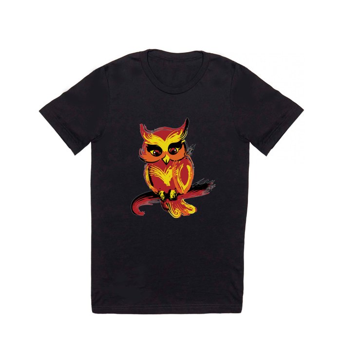 Owl colors hot T Shirt