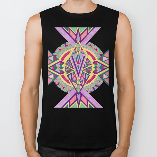 Abstract Journey Biker Tank