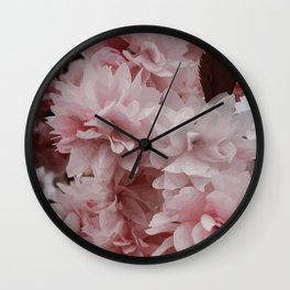 Bouquet - Pink Flower Art Print  Wall Clock