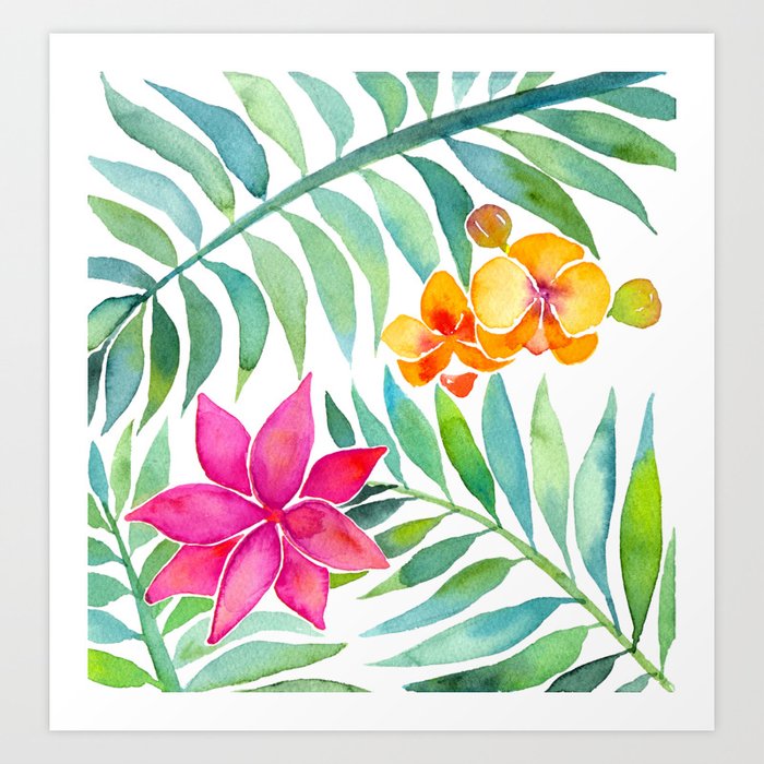 Tropical Paradise Art Print By Lana N Society6