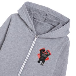 Gorilla cyborg  Kids Zip Hoodie