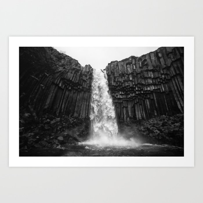 Svartifoss Waterfall Iceland Art Print