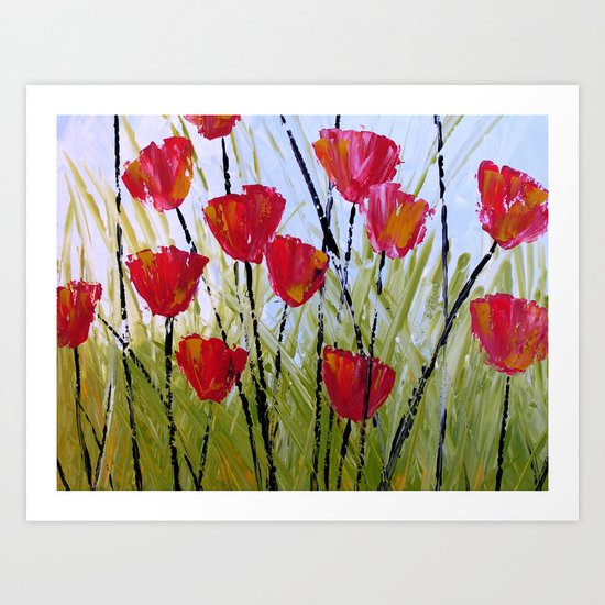 Little Reds Art Print