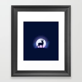 Deer Moon Framed Art Print