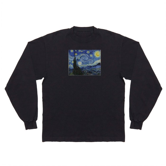 The Starry Night by Vincent van Gogh Long Sleeve T Shirt
