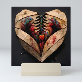 Splintered Heart Mini Art Print