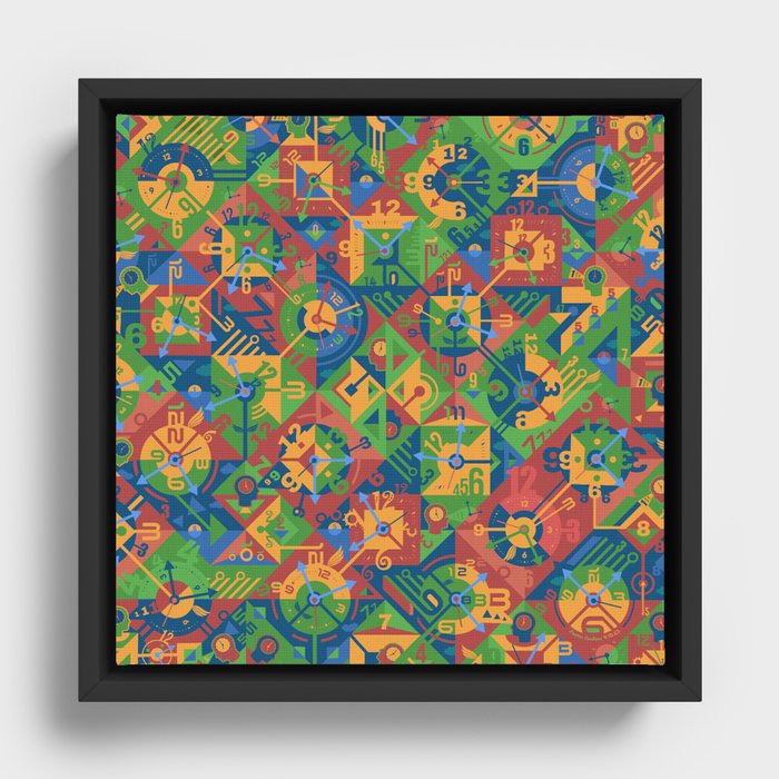 Sequential Manifestations Framed Canvas