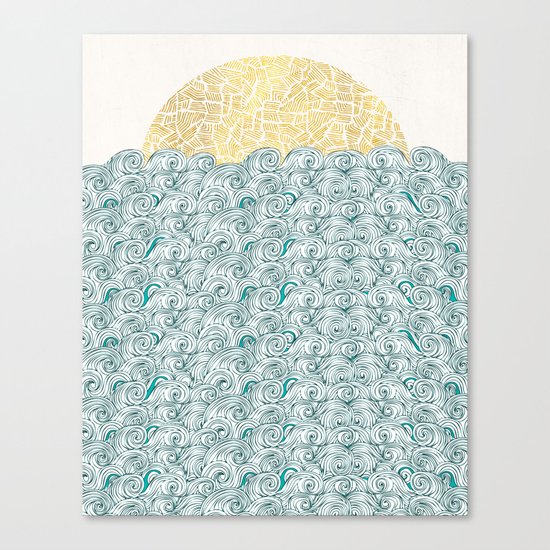 Sunny Tribal Seas Canvas Print